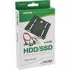 InLine HDD/SSD mounting frame SET with SATA and power cable, angled, w. screws