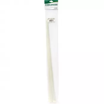 Cable ties InLine 900 mm × 12 mm, tensile strength 1118 N, white, pack of 10