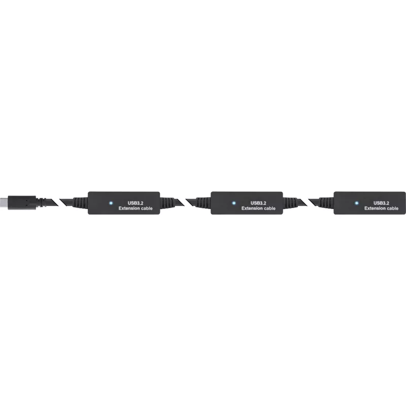InLine USB 3.2 Gen.1 active extension, USB-C male to USB-C female, 10m