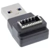 InLine USB 3.2 adapter, USB-A male to internal USB-E front panel socket