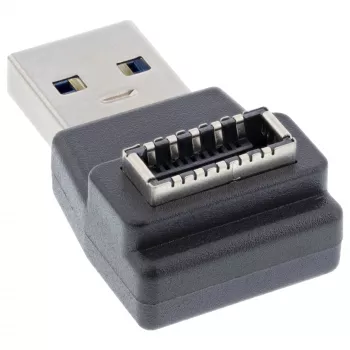 InLine USB 3.2 adapter, USB-A male to internal USB-E front panel socket