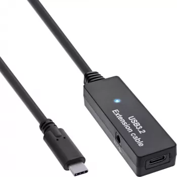 InLine USB 3.2 Gen.1 active extension, USB-C male to USB-C female, 5m