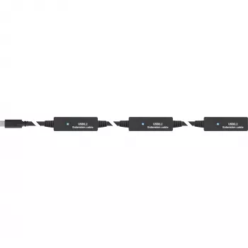 InLine USB 3.2 Gen.1 active extension, USB-C male to USB-A female, 10m