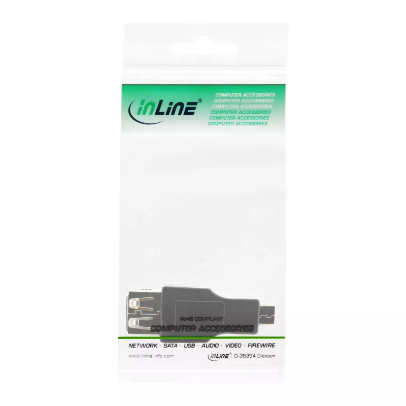 InLine Micro USB OTG Adapter Micro-B male to USB A female