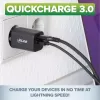 InLine USB power supply, charger, USB-A + USB Type-C, 33W, PD + QC