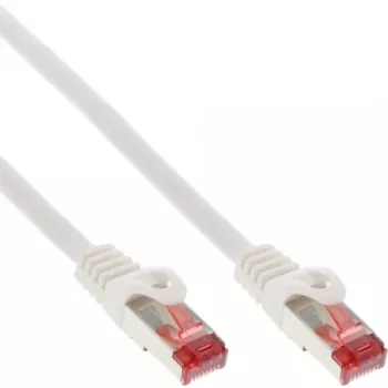 InLine Patch Cable S/FTP PiMF Cat.6 250MHz PVC copper white 15m