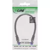 InLine Patch cable armoured, U/FTP, Cat.6A, black, 0.3m