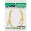 InLine Flat patch cable, U/FTP, Cat.6A, yellow, 0.5m