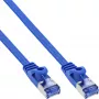 InLine Flat patch cable, U/FTP, Cat.6A, blue, 2m