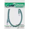 InLine Flat patch cable, U/FTP, Cat.6A, green, 0.5m