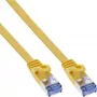 InLine Flat patch cable, U/FTP, Cat.6A, yellow, 1.5m