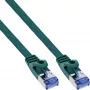 InLine Flat patch cable, U/FTP, Cat.6A, green, 3m