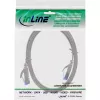 InLine Flat patch cable, U/FTP, Cat.6A, grey, 0.5m