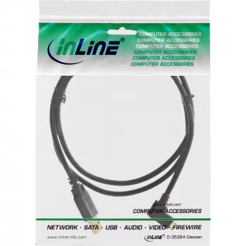 InLine Micro USB 2.0 Cable USB Type A male / Micro-B male, angled, black, 2m