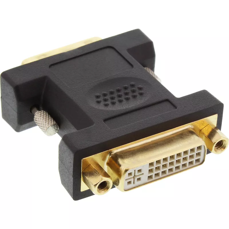 InLine DVI-D Adapter DVI-I 24+5 female / DVI-D 24+1 male gold plated