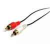 StarTech.com 3 ft Stereo Audio Cable - 3.5mm Male to 2x RCA Male