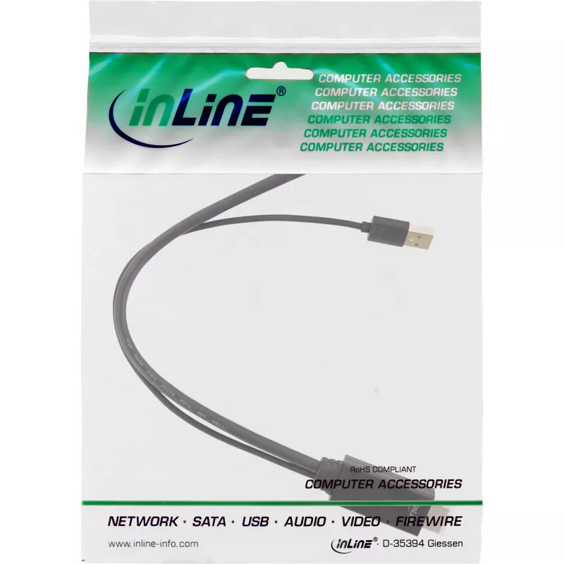 InLine HDMI M to DisplayPort F Converter Cable, 4K, black/gold, 0.3m