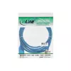 InLine USB 2.0 Cable Type A male / Type B blue transparent 3m