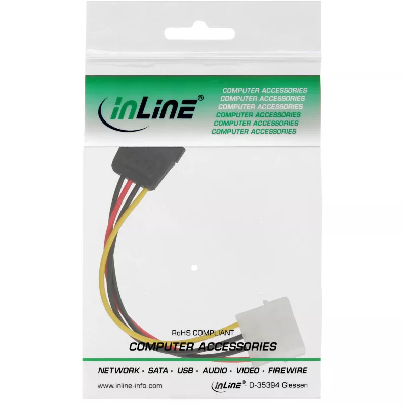 InLine SATA Power Cable 1x 5.25 inch / SATA 0.15m