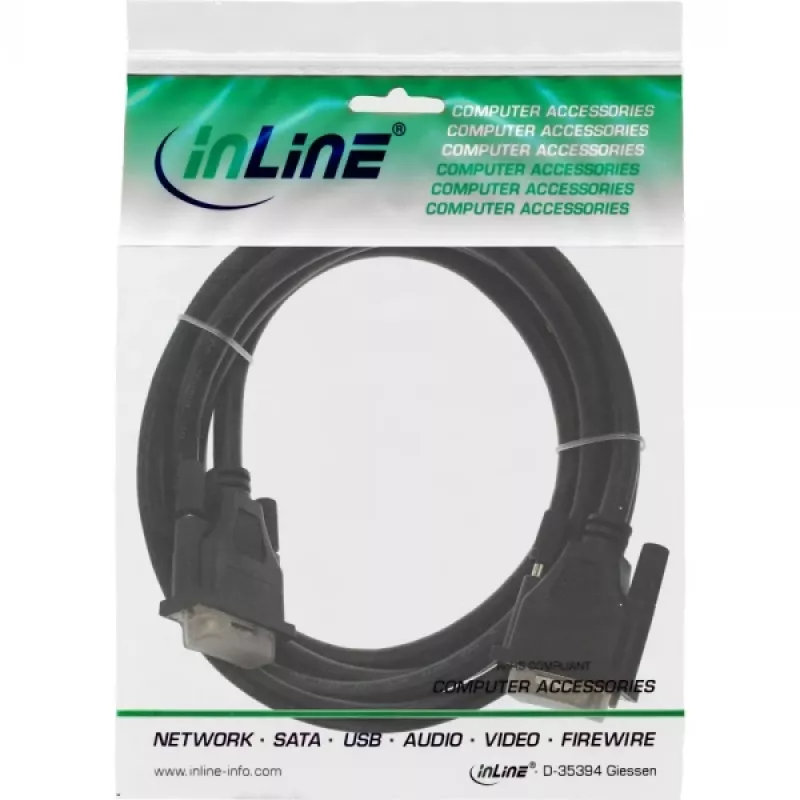 InLine DVI-D Cable 24+1 male / male Dual Link 5m