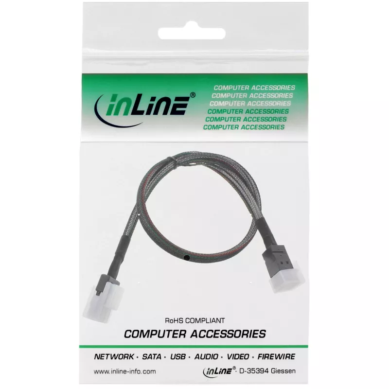 InLine Mini SAS HD Cable SFF-8643 to SFF-8087 with Sideband 1m
