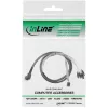 InLine Mini SAS HD Cable SFF-8643 angled to 4x SATA + Sideband 0.5m