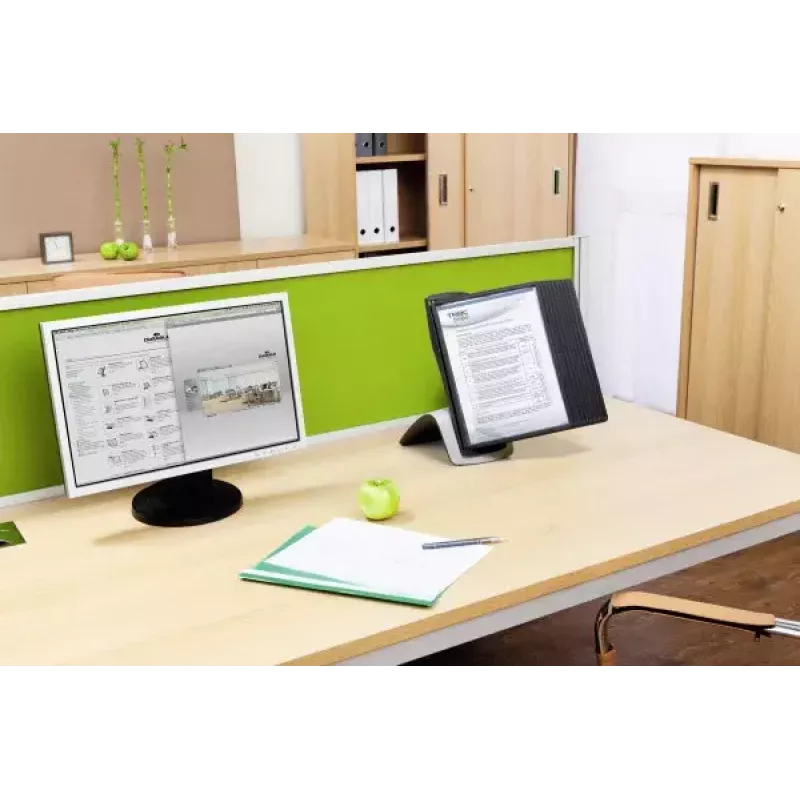 Document Display Carousel Desk Durable Sherpa Style Table 10