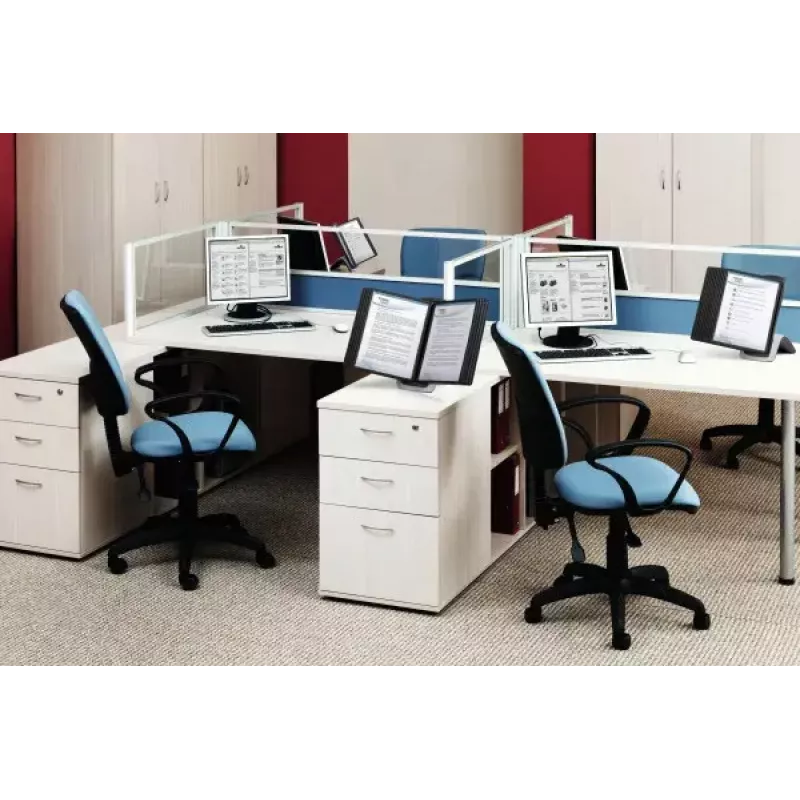 Document Display Carousel Desk Durable Sherpa Style Table 10