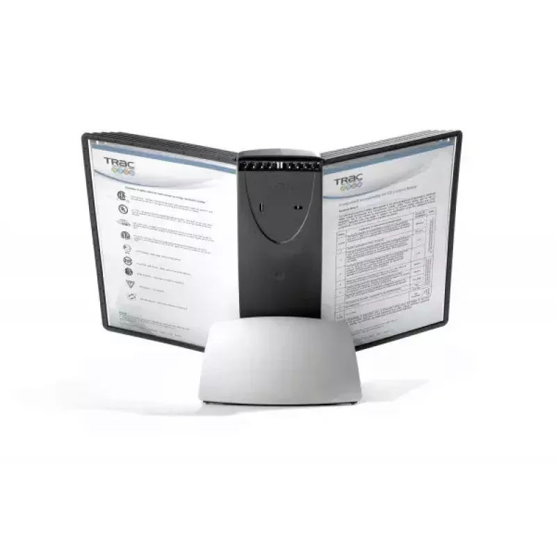 Document Display Carousel Desk Durable Sherpa Style Table 10