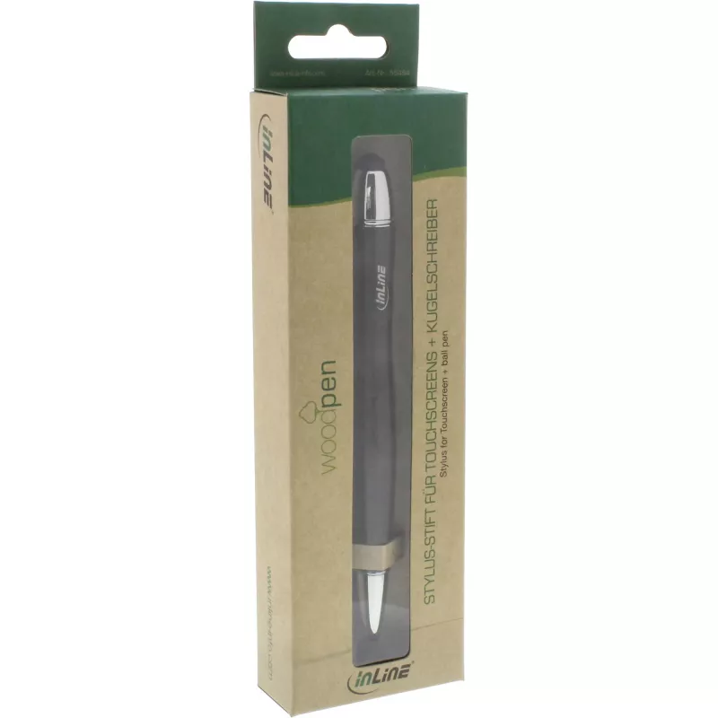 InLine woodpen, Touchpad stylus + ball pen, walnut/metal
