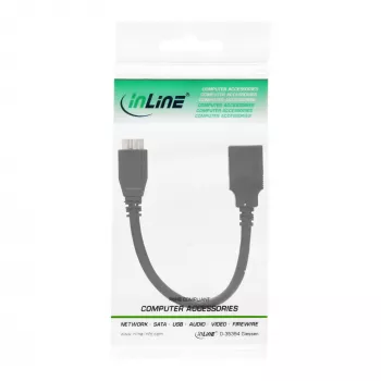 InLine Micro USB 3.0 OTG Adapter Cable Micro B male to USB Type A female 0.15m