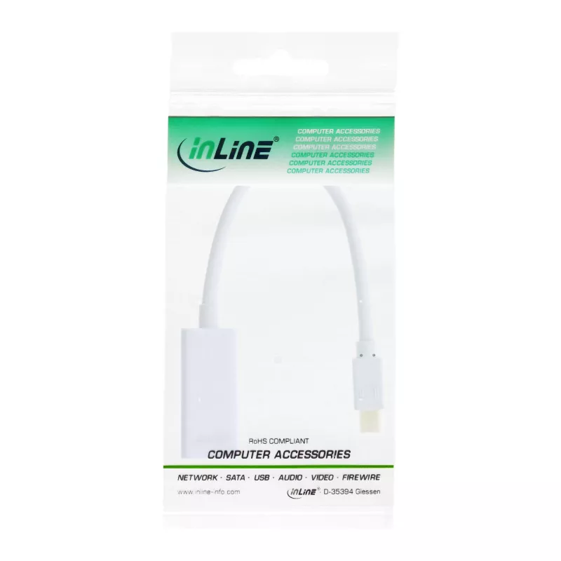 InLine Mini DisplayPort HDMI Adaptor with Audio 4K/30Hz 17193E