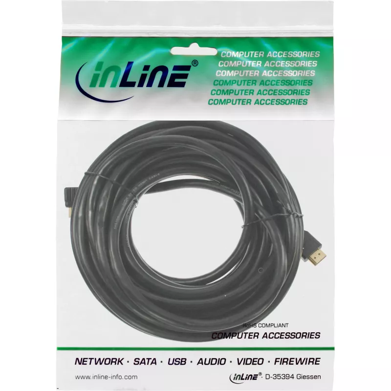 InLine HDMI mini cable, High Speed HDMI, AM/CM, gold plated, 0.5m