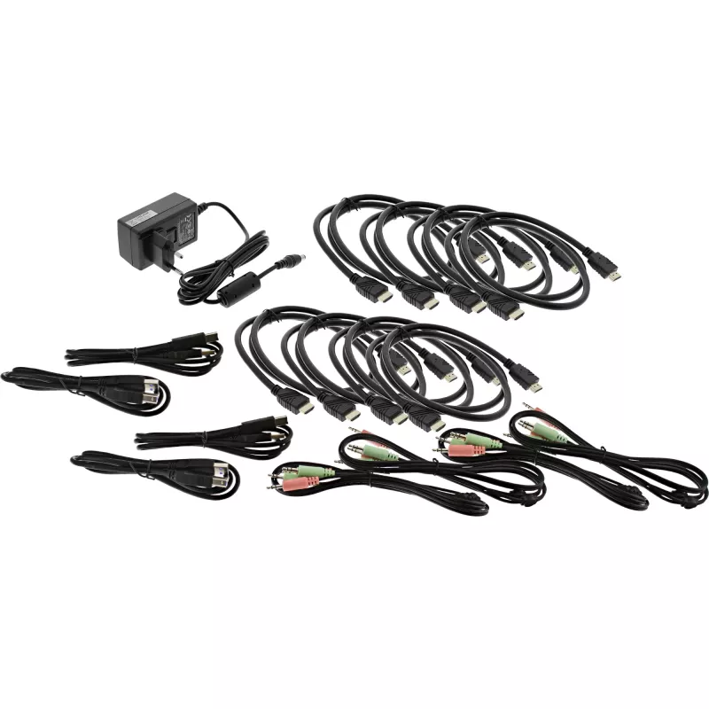 KVM Desktop Switch InLine 62654I 4-port Dual Monitor HDMI 4K USB 3.0 Audio