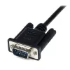 StarTech.com 1m Black DB9 RS232 Serial Null Modem Cable F/M, Black, 1 m, DB-9, DB-9, Male, Female