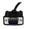 StarTech.com 1m Black DB9 RS232 Serial Null Modem Cable F/M, Black, 1 m, DB-9, DB-9, Male, Female