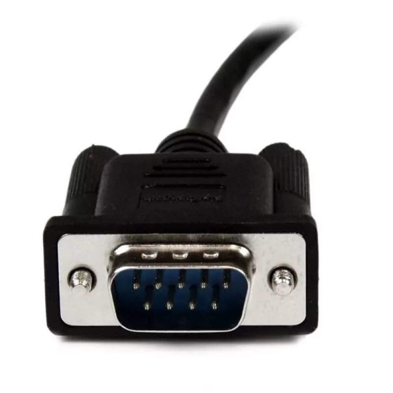 StarTech.com 1m Black DB9 RS232 Serial Null Modem Cable F/M, Black, 1 m, DB-9, DB-9, Male, Female
