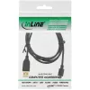 InLine Micro USB 2.0 Cable USB Type A male / Micro-B male, black, 0.3m