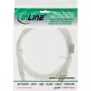 InLine USB 2.0 Cable Type A male / B male transparent, ferrite core, 0.3m