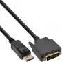 DisplayPort to DVI converter cable InLine 17117 0.3m black