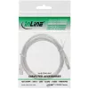 InLine USB 2.0 Cable Type A male / B male, transparent, 0.3m