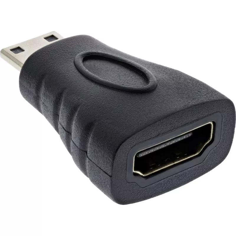 InLine HDMI Adaptor, , HDMI A female / HDMI C male, 4K/60Hz, gold plated