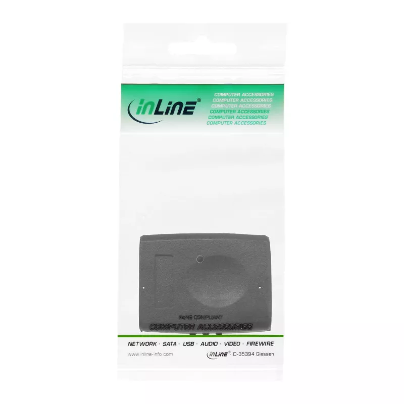 InLine HDMI Adapter HDMI A female / female with gold plated contacts, 4K2K