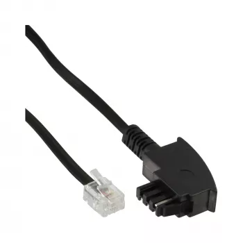 InLine TAE-F German Cable for Telekom/Siemens TAE-F German / RJ11 6P4C M/M, 10m