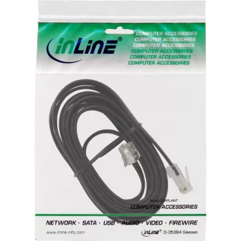 InLine Modular Cable RJ45 8P6C to RJ12 6P6C male / male 6m