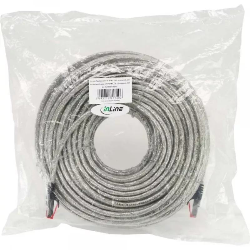 InLine Patch Cable S/FTP PiMF Cat.6 250MHz PVC copper transparent 50m