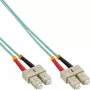 Fiber Optical Duplex Cable SC/SC InLine 83501O 1m OM3 50/125µm
