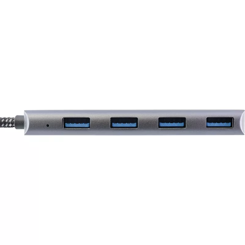 InLine USB 3.2 Hub, USB-C to 4x USB A 10Gb/s, aluminium, grey