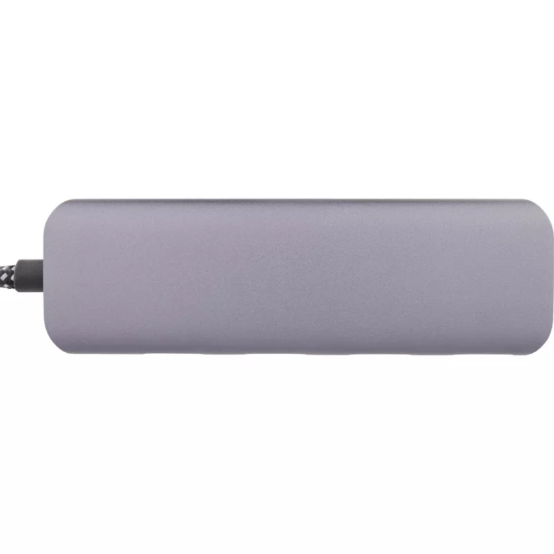 InLine USB 3.2 Hub, USB-C to 4x USB A 10Gb/s, aluminium, grey