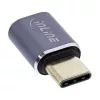InLine USB4 Adapter USB-C male/female aluminium grey 35900A
